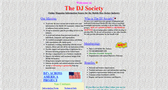 Desktop Screenshot of djsociety.org
